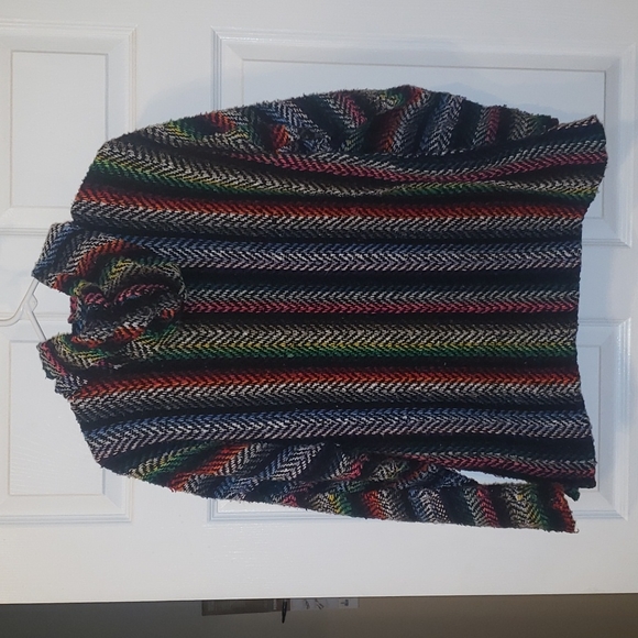 Earth Ragz Hoodie [Uni-sex] Multi-color- Woven Pullover Size Small - Picture 6 of 7